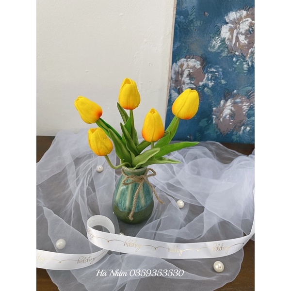 Bình hoa lụa decor trang trí, quà tặng