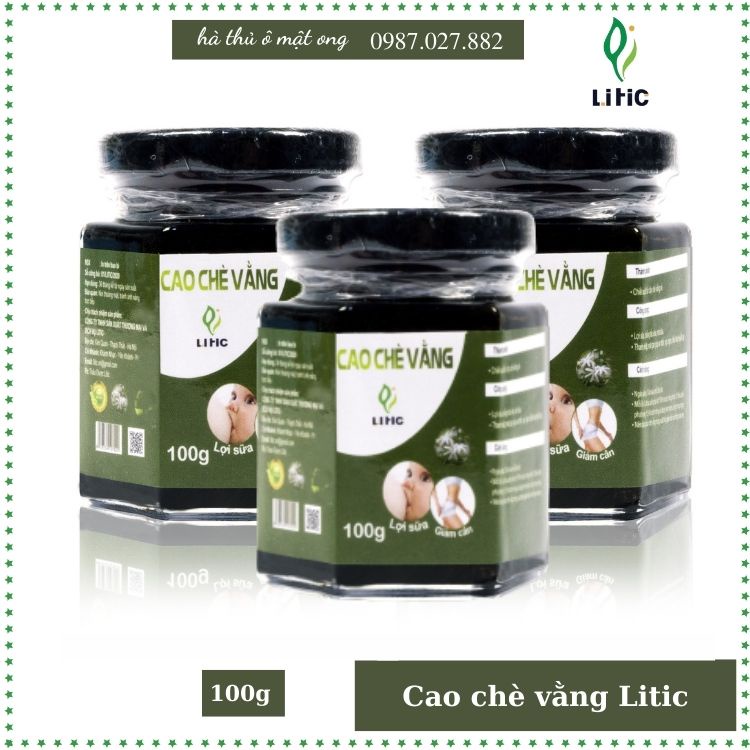 Trà vằng lợi sữa Litic 100g , cao trà vằng hỗ trợ giảm cân sau sinh mẹ đẹp con khôn CHÍNH HÃNG