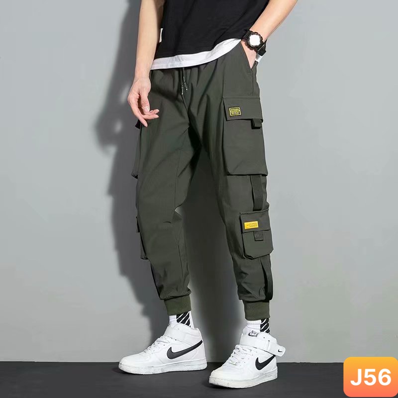 Quần jogger nam túi hộp bo chân màu xám đen không rách chất kaki cao cấp co dãn 4 chiều, baggy thể thao nam LAVADO20