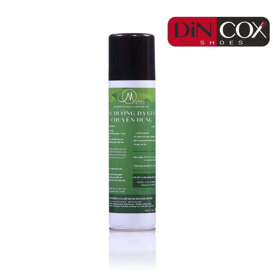 Dầu dưỡng da giày 150ml Chuyên Dụng Dincox X Matteo