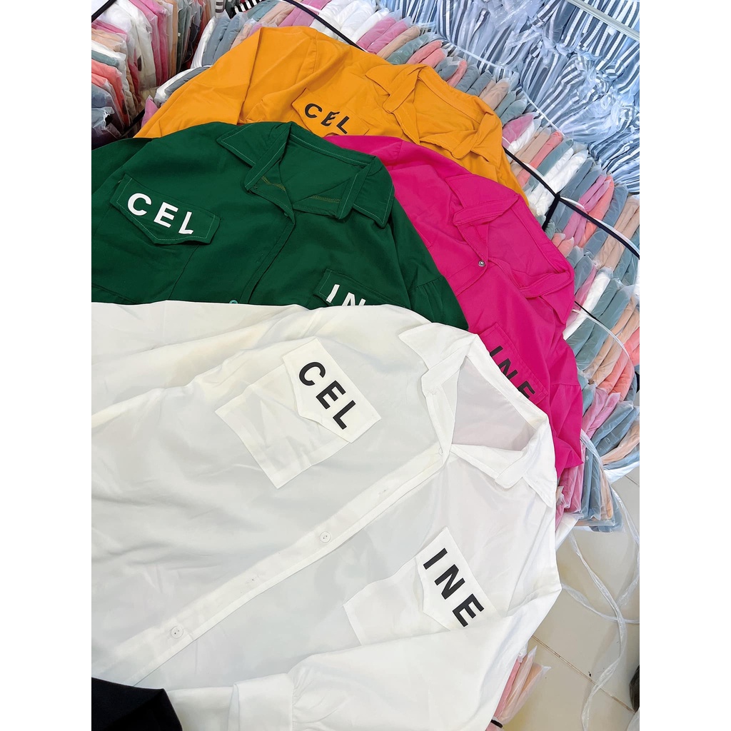 Đồ bộ nữ, set đồ bộ quần legging đai cao thun dày xịn và áo sơ mi voan lụa dày tay phồng lai bầu form rộng có túi