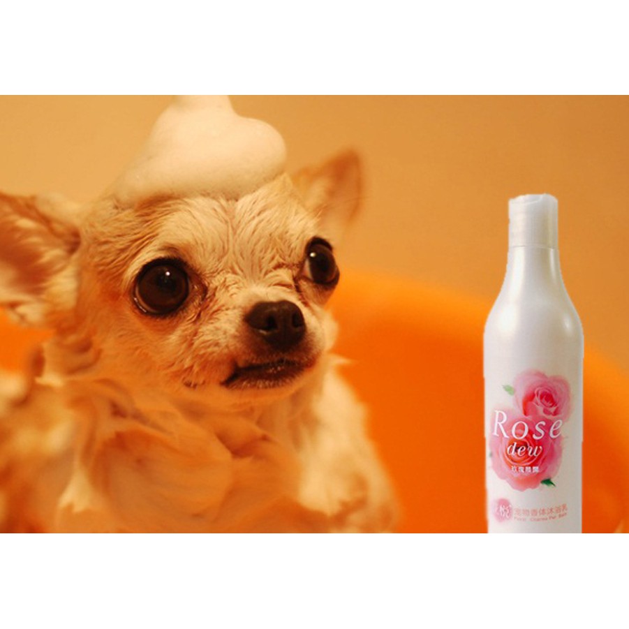Sữa Tắm Cho Chó Mèo Joyce &amp; Dolls Rose Dew Hoa Hồng Với 3 Tầng Hương Thơm