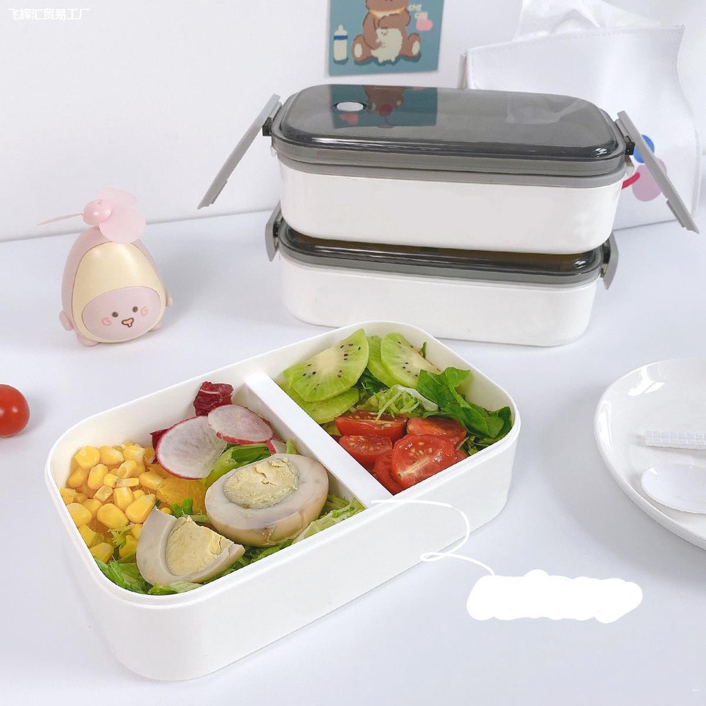 [tặng túi đựng hàn quôc ]Hộp Đựng Cơm Văn Phòng 2 tầng