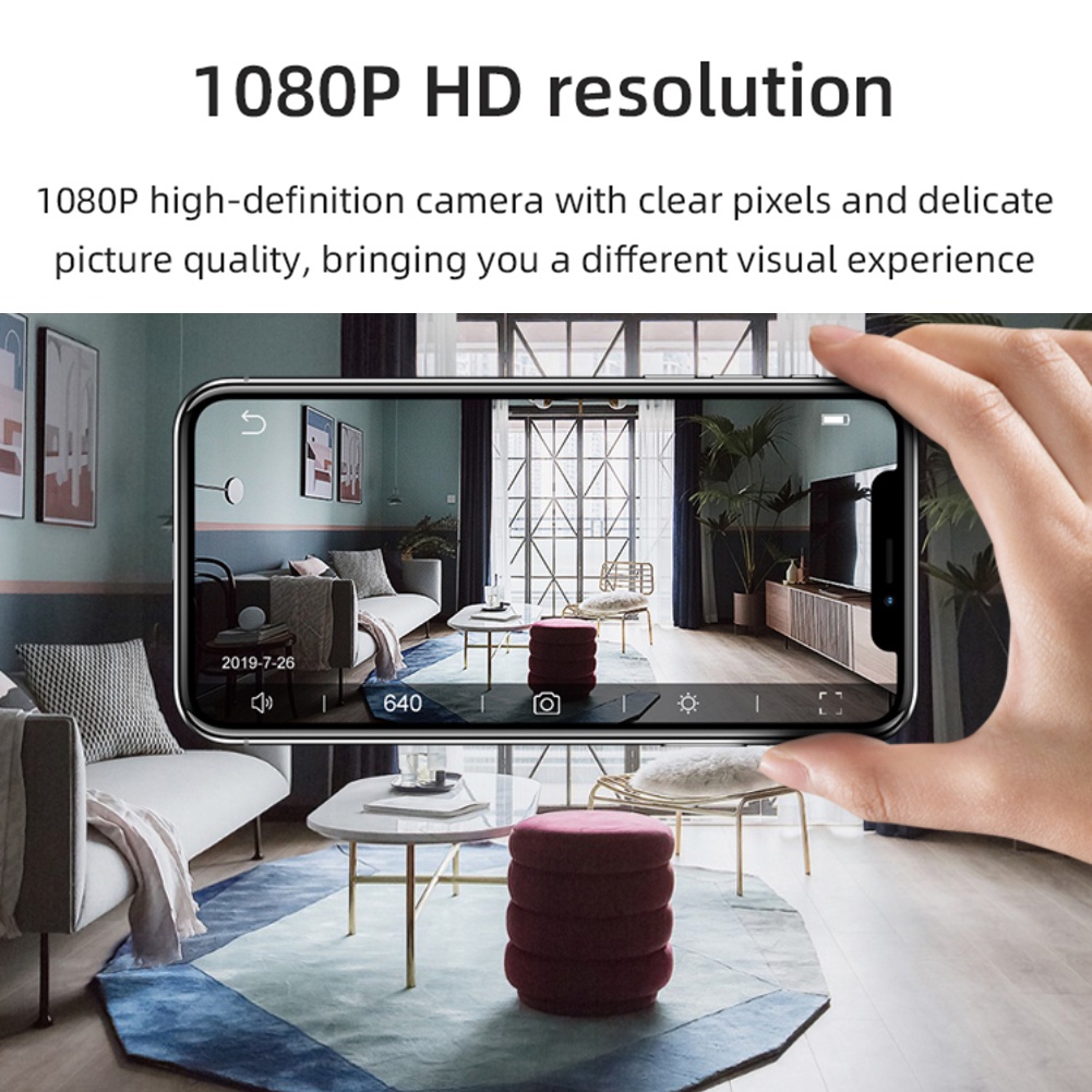 Camera Mini Q7 1080P P2P HD Wifi DV DVR Máy Ghi Hình IP Không Dây Với Chức Năng Hồng Ngoại/Quan Sát Ban Đêm/Báo Động Trong Tương Lai