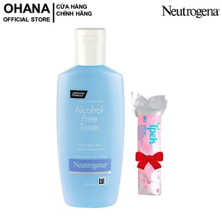 [TẶNG BÔNG] Nước Hoa Hồng Không Cồn Neutrogena Alcohol-Free Toner 150ml