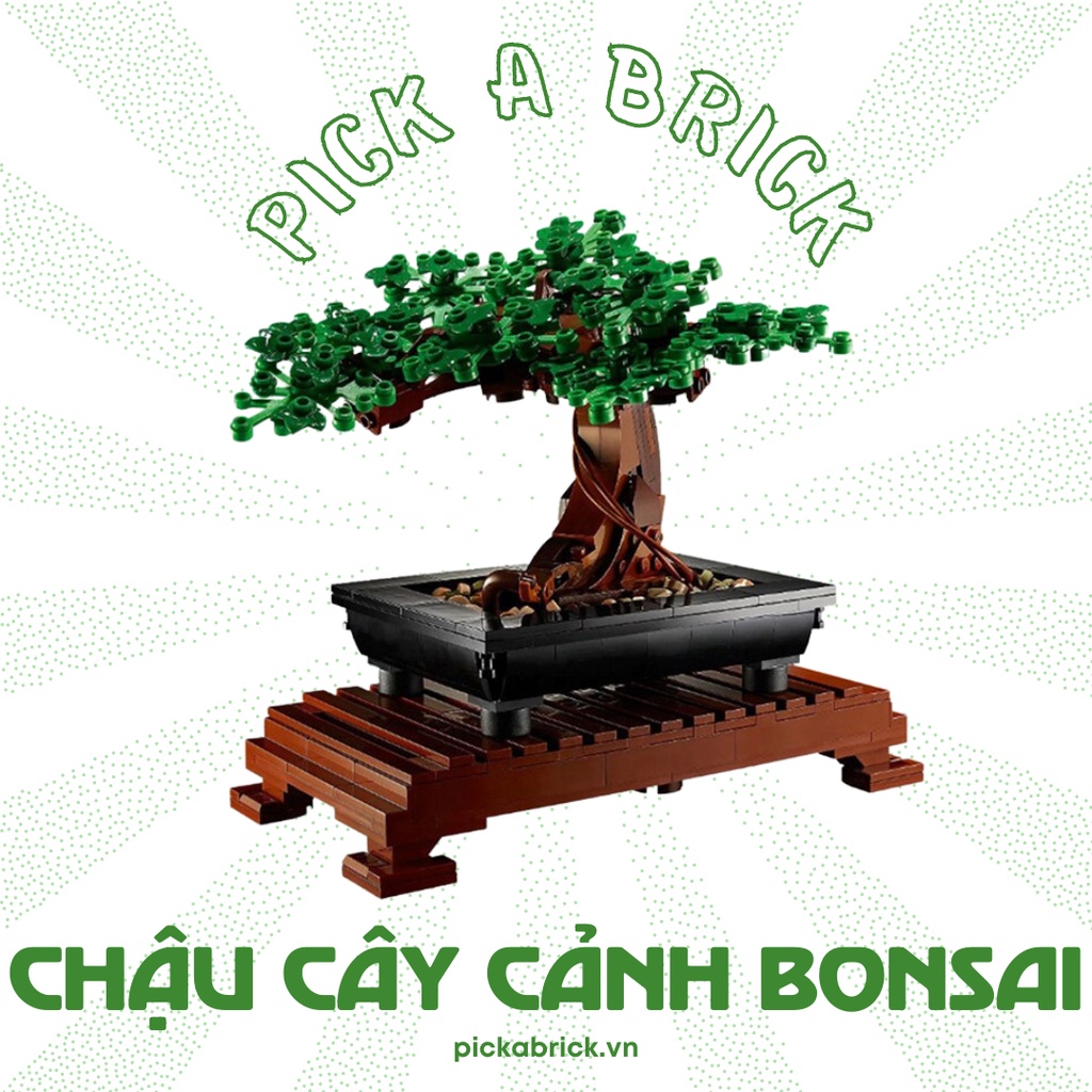 Đồ chơi lắp ráp Chậu cây cảnh Lego Bonsai Tree X19004 - Đồ chơi xếp hình mô hình Cây Bonsai Tree