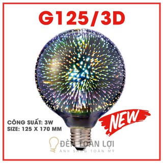 Bóng Đèn: Mẫu bóng đèn G125 3D 3W trang trí quán cafe