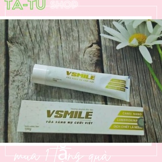 Kem đánh răng thảo dược Vsmile, giúp thơm miệng, ngừa sâu răng, trắng răng, vị cà phê 150gr