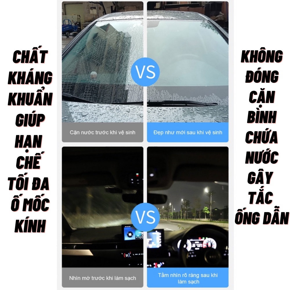 Nước rửa kính ô tô VIS Car, nước rửa kính ô tô cao cấp đổ trực tiếp dung tích 2 lít - ATP Chemical Store