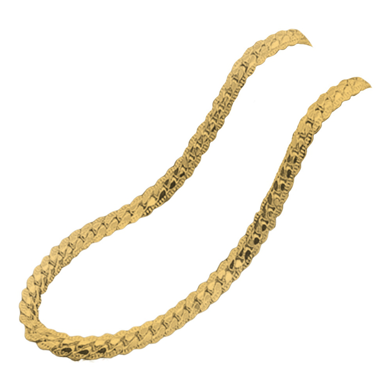 Dây Chuyền Mạ Bạc 925 Dạng Mắt Xích Rộng 5mm