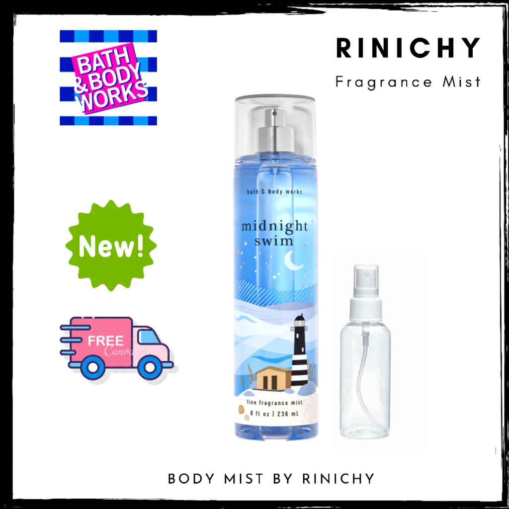 Bath & Body Works Midnight Swim Xịt Thơm Body Mist