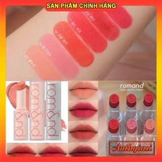Son Thỏi ROMAND Zero Matte Lipstick siêu lì mềm mịn môi