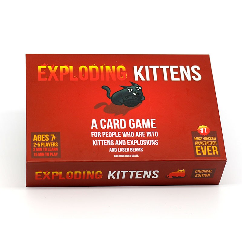 Combo Mèo Nổ Exploding Kittens + Bọc Bài (100 Bọc)