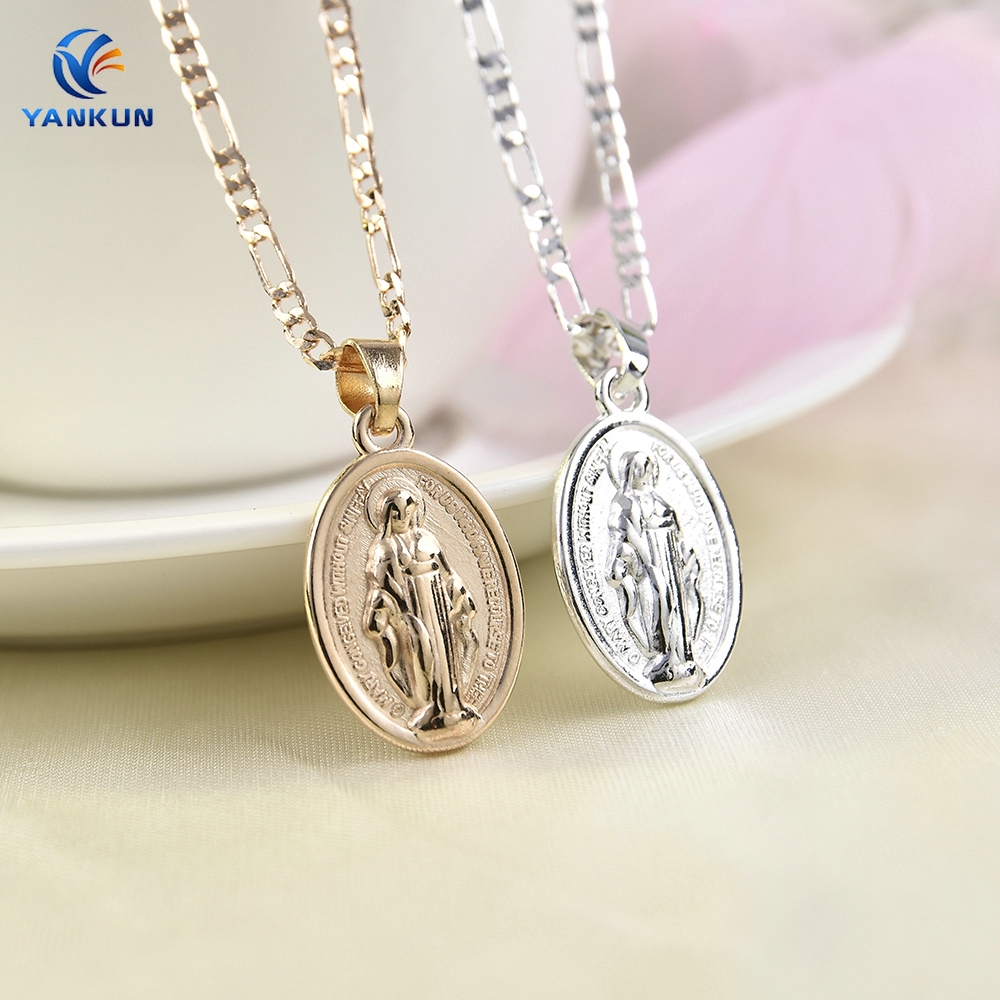 Virgin Mary Pendant Chain Necklace Jewelry