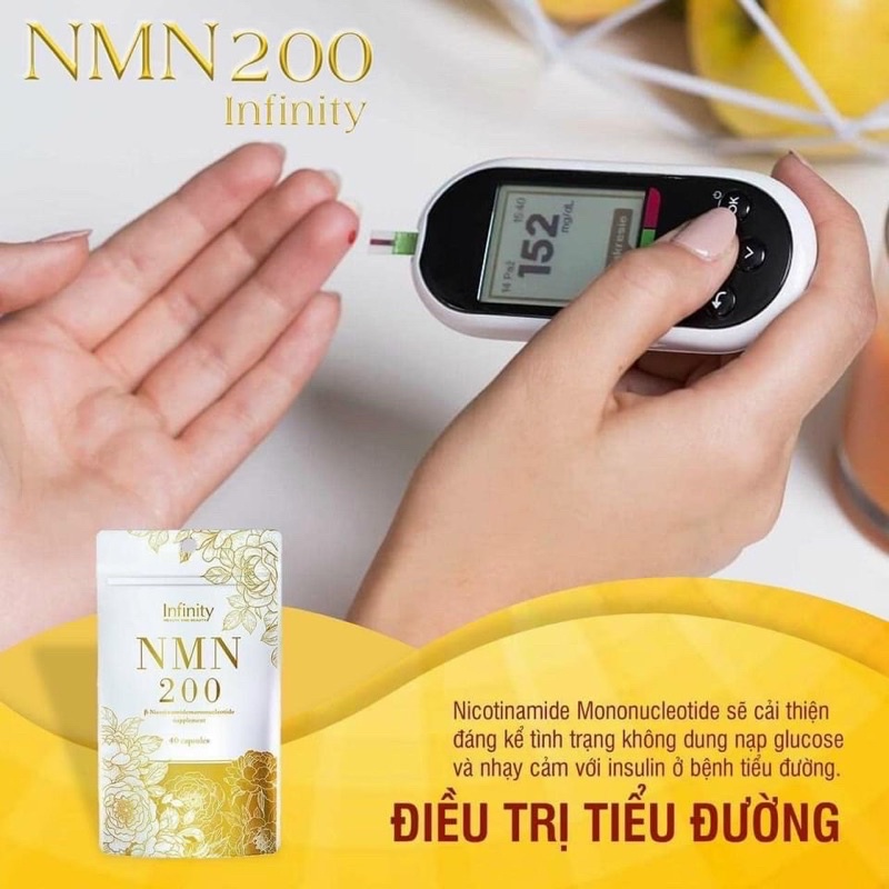 Viên Uống NMN 200 + INFINITY Nhật Bản date t11/24