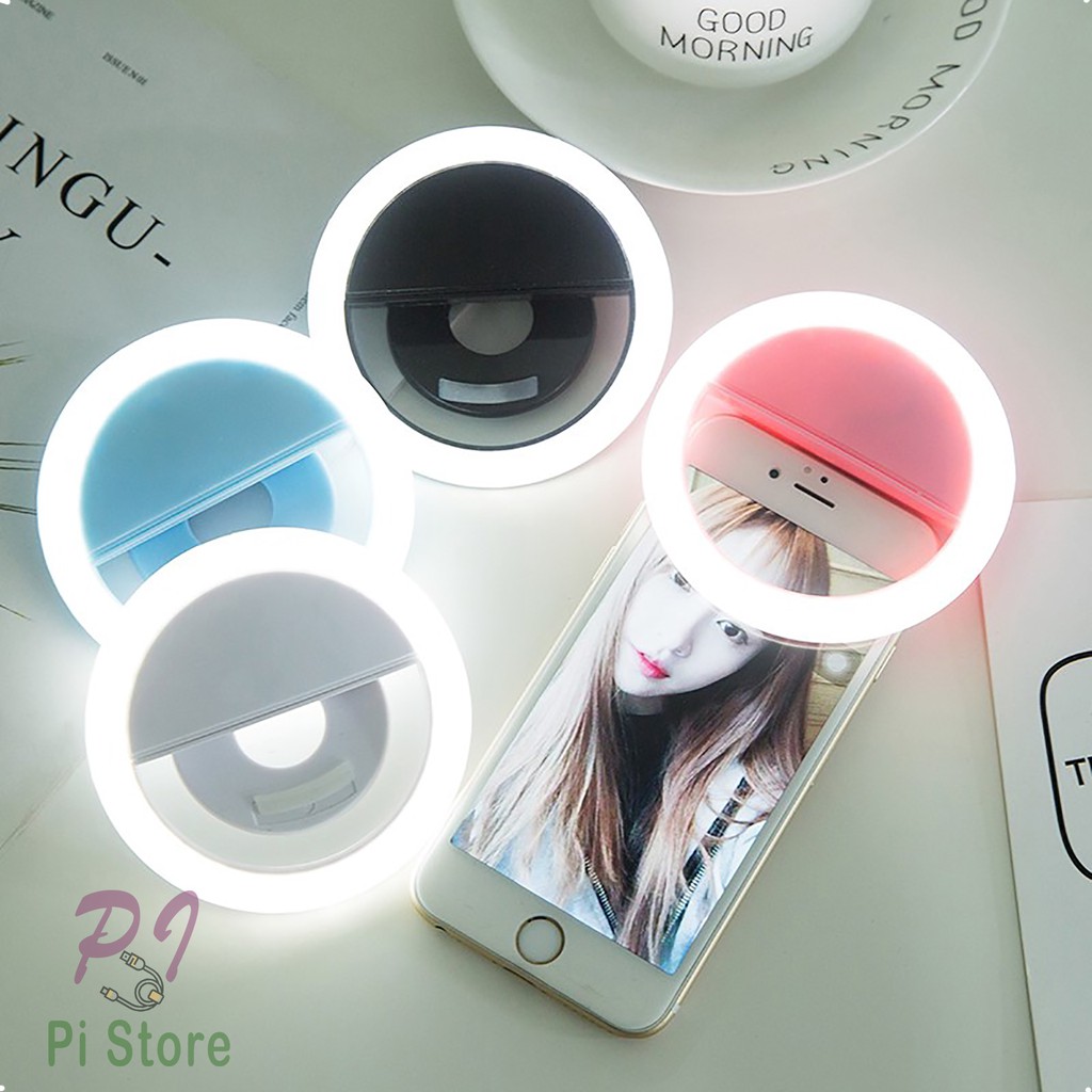 [Bán Lỗ Xả Kho]  Đèn selfie hỗ trợ chụp ảnh cực đẹp ( dùng pin )