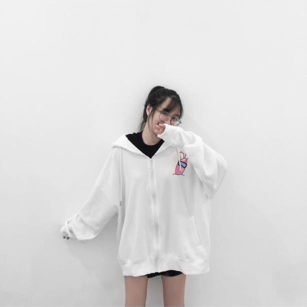 Áo khoác hoodie in hình CONFUSED dành cho nam nữ có mũ form rộng nỉ ngoại màu trắng unisex ulzzang XUKA SHOP | BigBuy360 - bigbuy360.vn