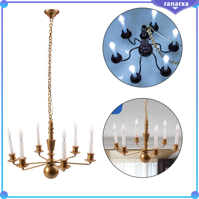 Đèn Chùm Gắn Trần Nhà Phong Cách Vintage Châu Âu