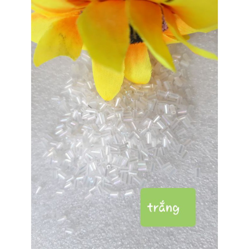 Hạt cườm ống, cườm gãy, cườm trúc các màu túi 5g