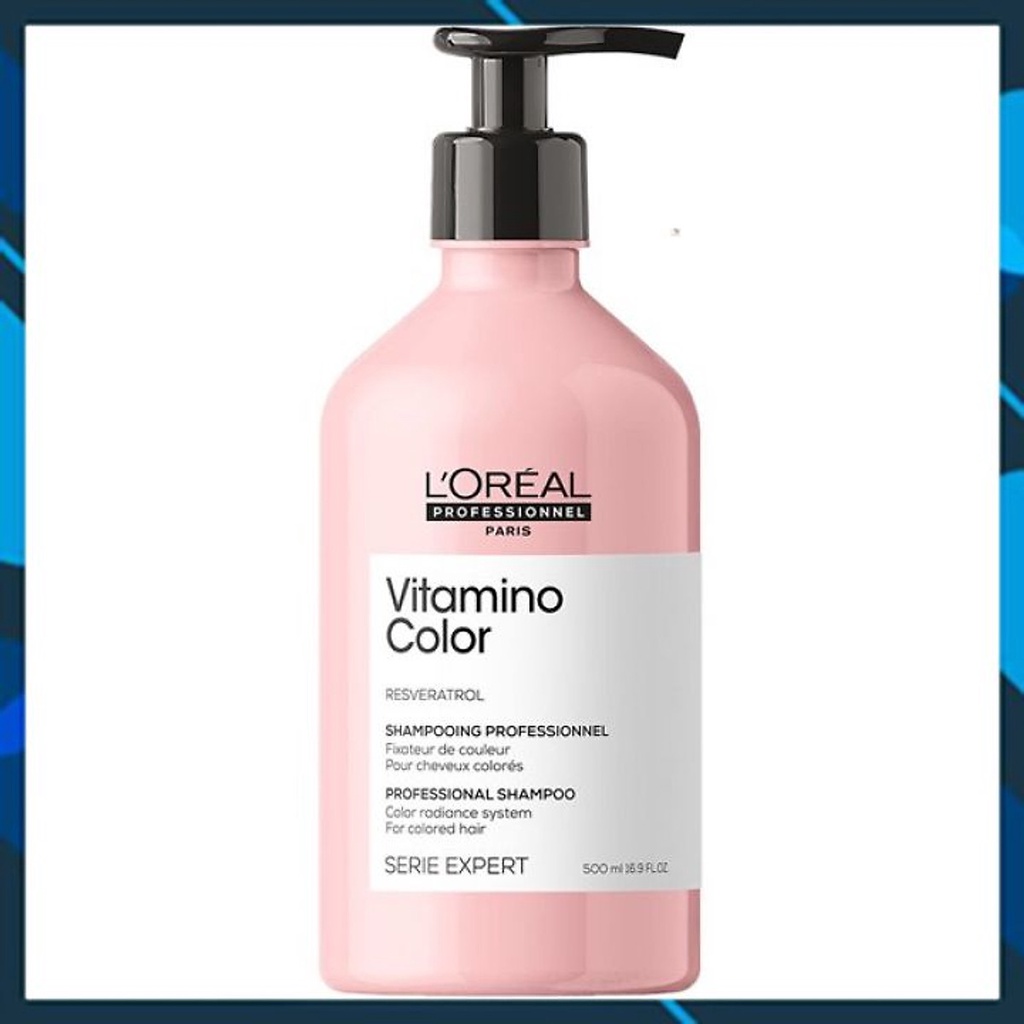 ‍Dầu Gội Giữ Màu Siêu Mềm Mượt Cho Tóc Vitamino L'oreal Shampoo 500ml