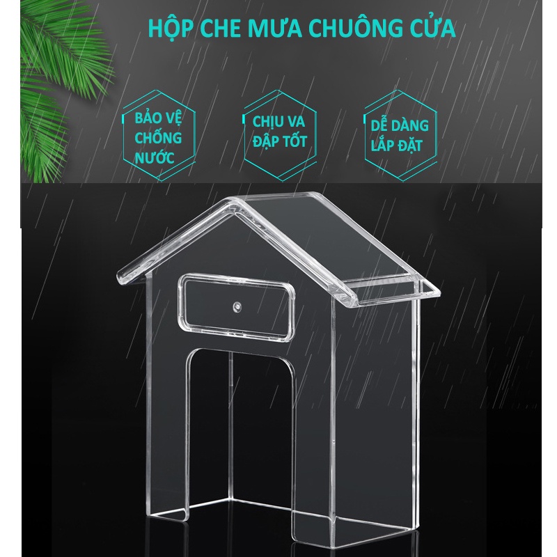 Hộp che che mưa chuông cửa không dây