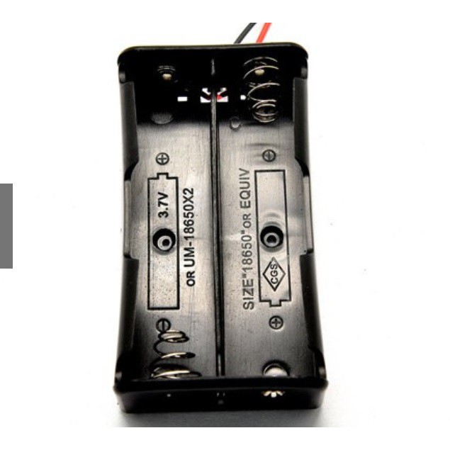 Đế gắn pin 18650 có lò xo, dây hàn sẵn và lỗ bắt vít 1 Cell 2 Cell & 4 Cell