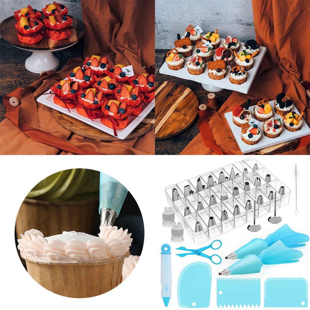 Bộ 42 Túi Silicone Đựng Kem Trang Trí Bánh Tiện Dụng
