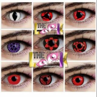 Combo Lens Cosplay + Khay gương + nước ngâm ( hoặc nhỏ mắt )