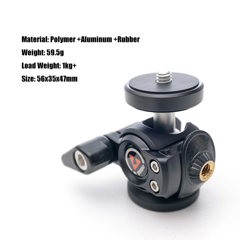 🍀 Chân Máy DSLR Cmera Vlog, Kẹp Giữ Điện Thoại Thông Minh Ajustable Ballhead Đế Giày Lạnh Cho Micro Đèn LED Chân Máy Mi