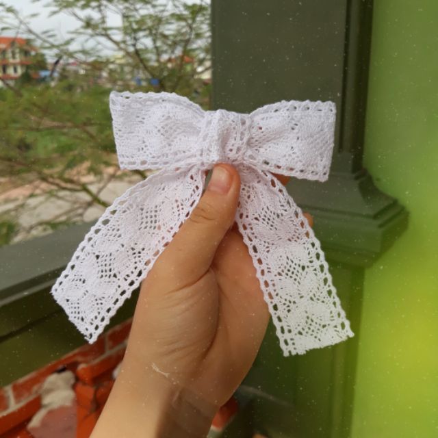 Kẹp nơ ren vintage