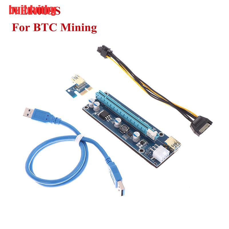 {buildvitbg}VER009S USB 3.0 PCI-E Riser Express 1X to 16x Extender Riser Card for BTC Mining GVQ