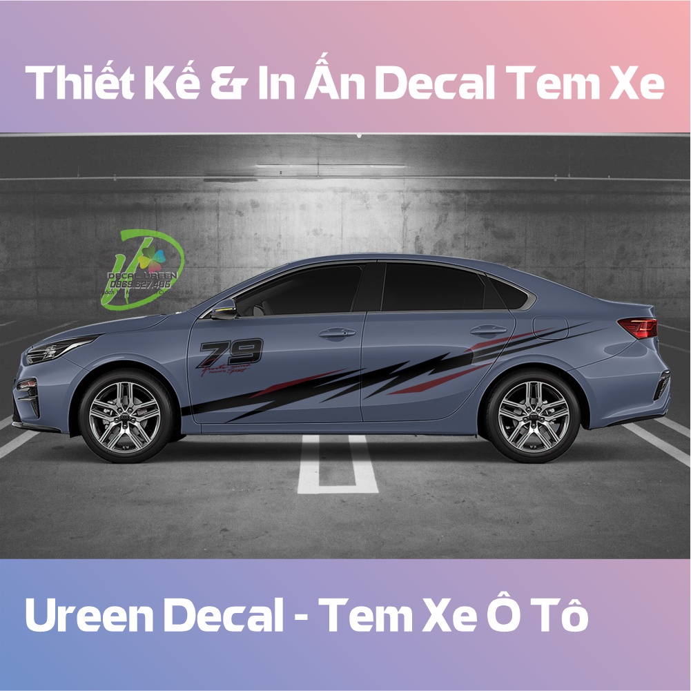 Decal Tem Xe Cerato 2019 - 2021 Mẫu 002