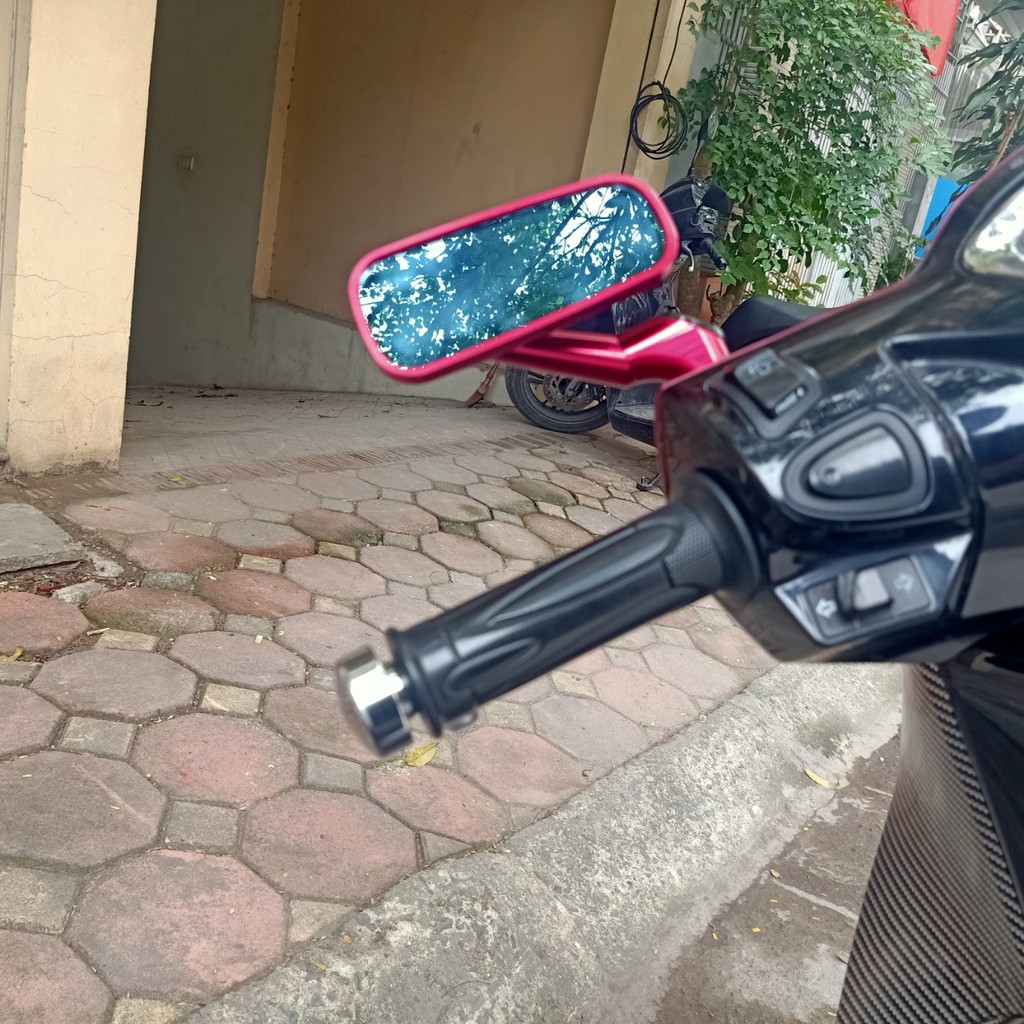 Gương xe máy cao cấp H2c mặt kính xanh chống lóa mắt