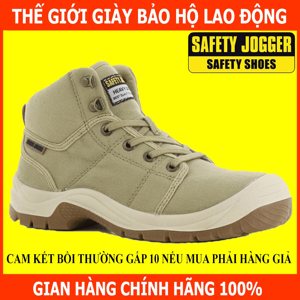 [HÀNG CHÍNH HÃNG]Giày bảo hộ Safety Jogger Desert 011 Da Chất Lượng Cao, Đế Chống Đâm Xuyên, Va Đập Mạnh