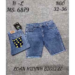 Quần ngố bigsize, quần bò ngố cạp cao, co giãn mạnh, quần ngố big size lưng siêu cao