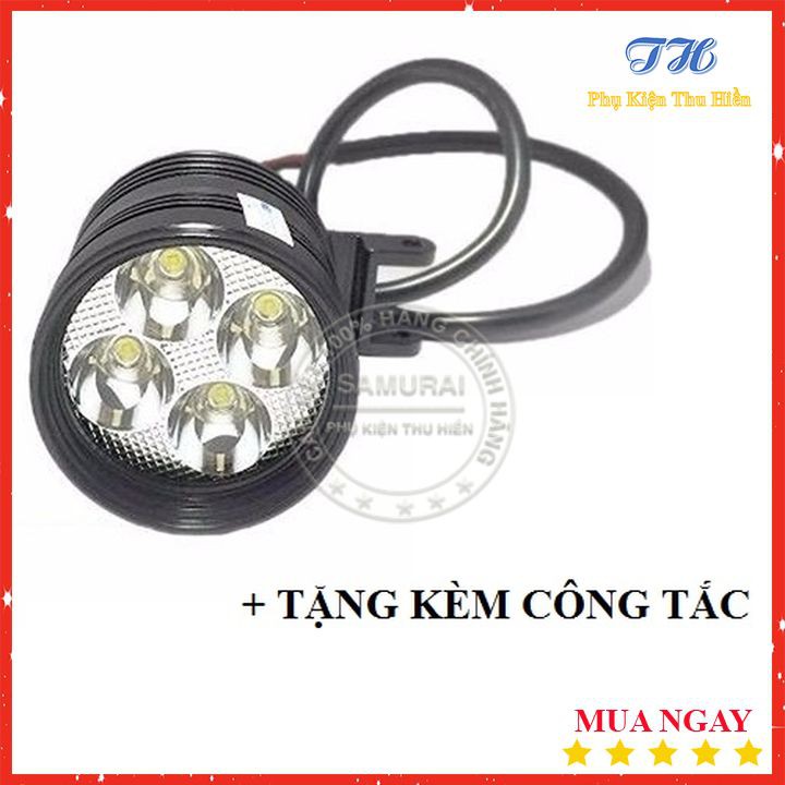 Đèn Trợ Sáng Xe Máy L4 Siêu Sáng- Tặng Kèm Công Tắc