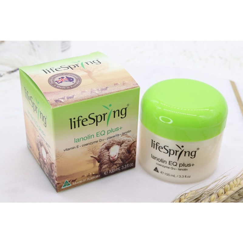 Kem nhau thai cừu LifeSpring Collagen Q10 Plus Giúp Mờ Thâm Nám 100ml của Úc