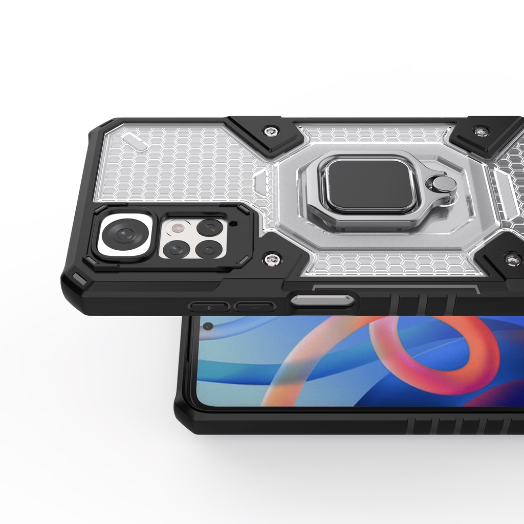 Ốp lưng Redmi Note 11 / Note 11s 6.43' tổ Ong Iring không gian mới chống sốc giá đỡ xem phim bảo vệ toàn diện