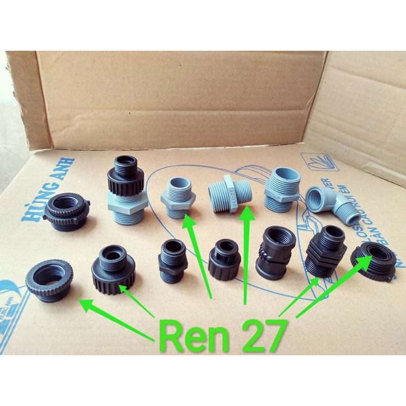 Nối, Lơ, Kép Chuyển Ren Trong, Răng Ngoài 21, 27, 34