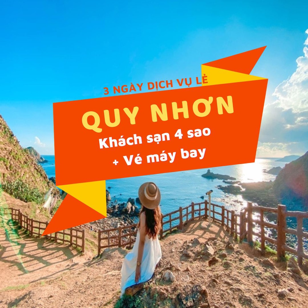 Combo 3N2Đ Vietnam Taste Quy Nhơn 4 sao: VMB khứ hồi Vietravel Airlines + Phòng Standard + Ăn sáng