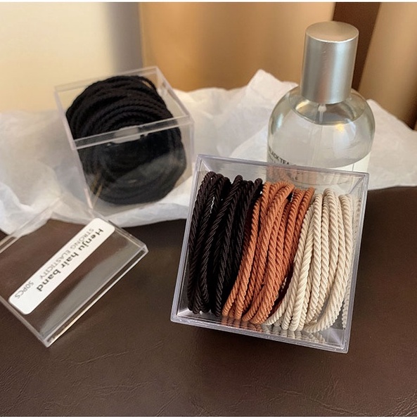 Set 50 dây thun cột tóc nhiều màu sắc