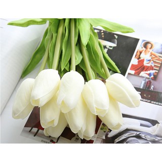 Combo 10 Hoa lụa tulip giống thật đến 99%