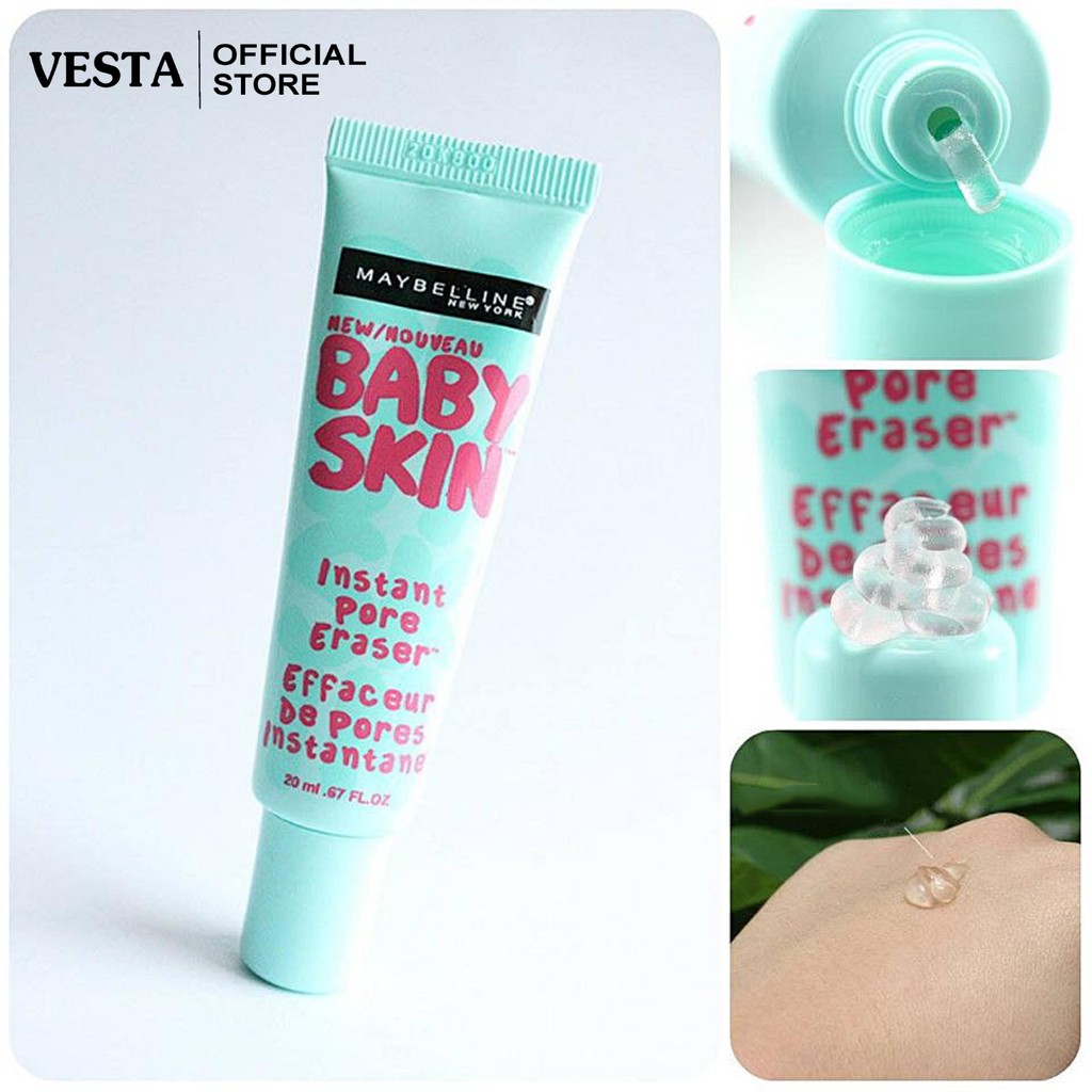 Kem Lót Trang Điểm Maybelline Mịn Da Che Khuyết Điểm Baby Skin 22ml Baby Skin Pore Eraser