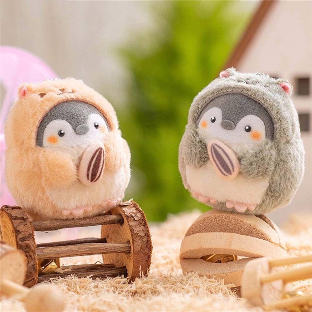 DALLAS1 Penguin Plush Doll Kids Toy Animal Key Ring Bag Pendant Ornament Hamster Key Chain Plush Dolls