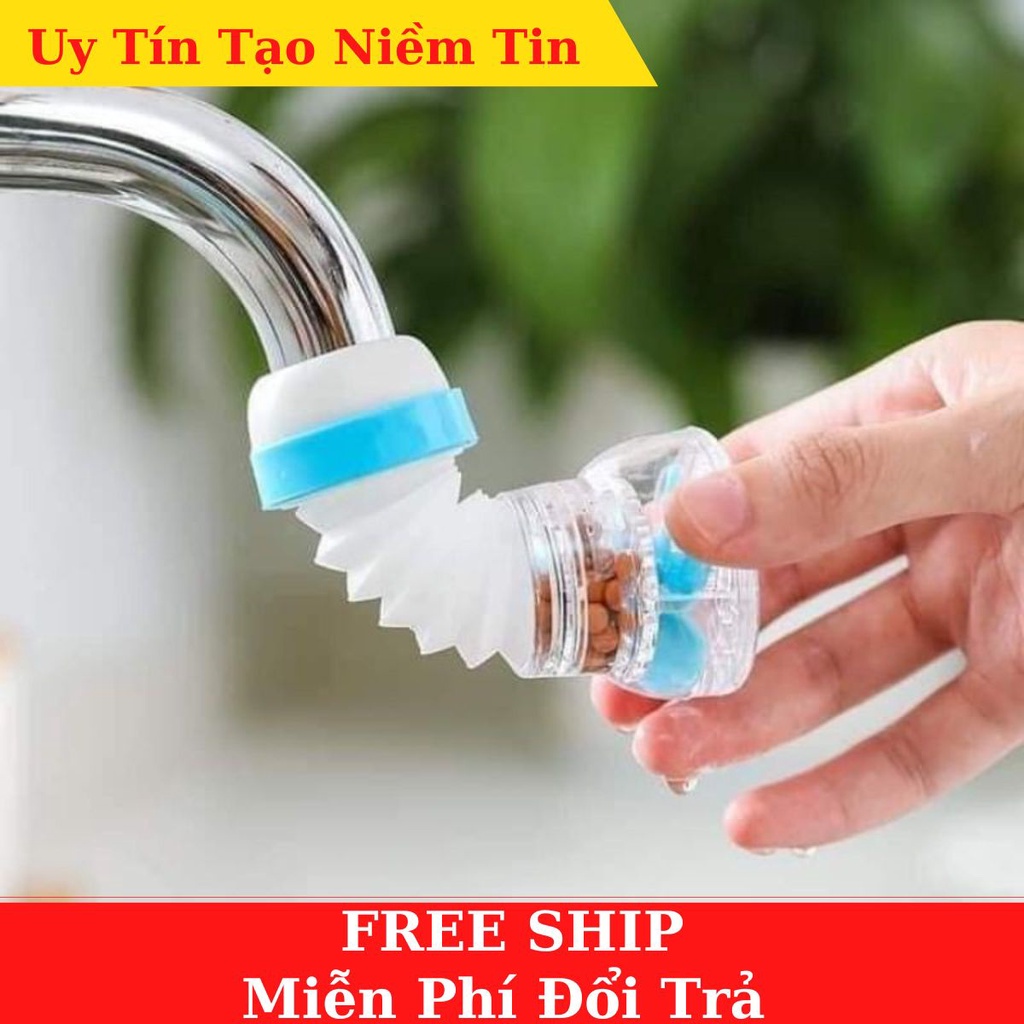 Đầu vòi nước tăng áp xoay 360 thông minh, hạn chế nước bắn