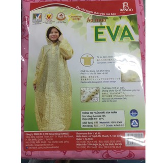 HỎA TỐC-ÁO MƯA TRÙM EASY EVA RẠNG ĐÔNG (RANDO)