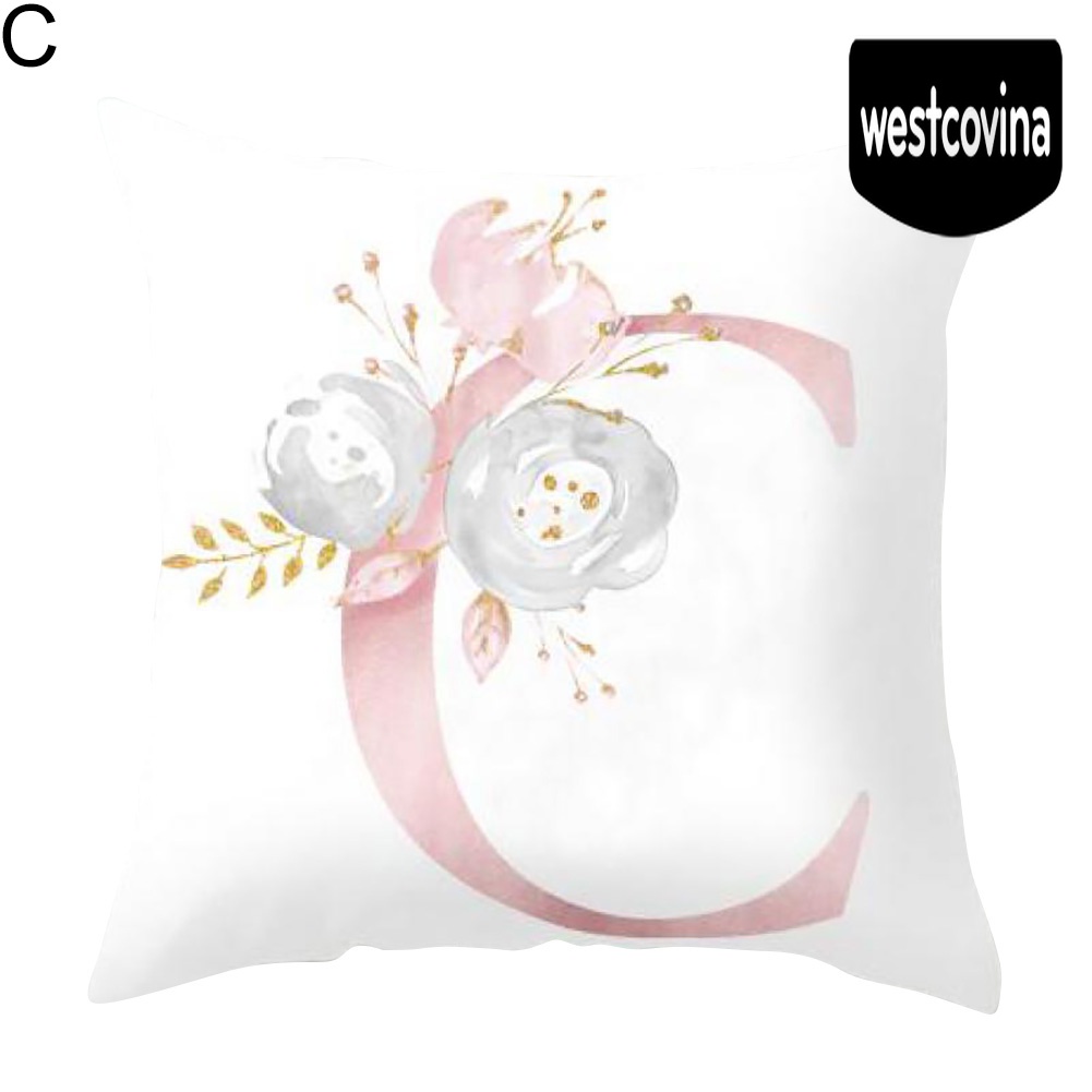 [Hot]☀ Vỏ Gối Chữ Nhật Họa Tiết Hoa Lá Trang Trí Nội Thất