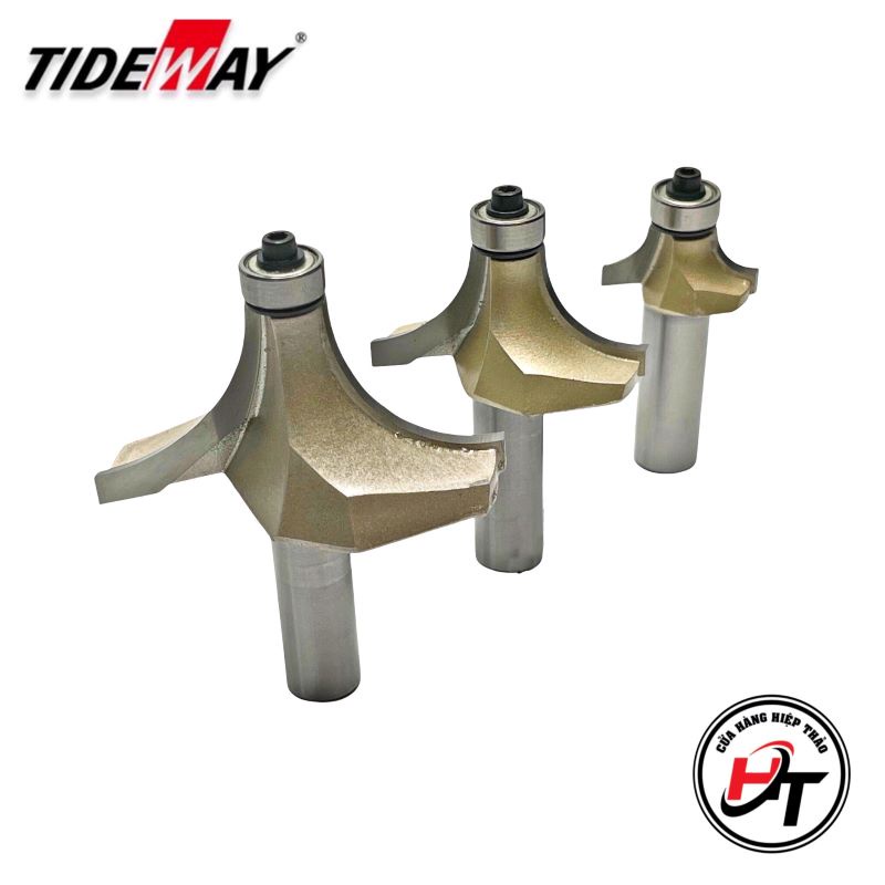 Mũi phay gỗ bo lõm R mũi soi lồi gỗ TIDEWAY lắp máy soi cầm tay và trục đứng MSLV