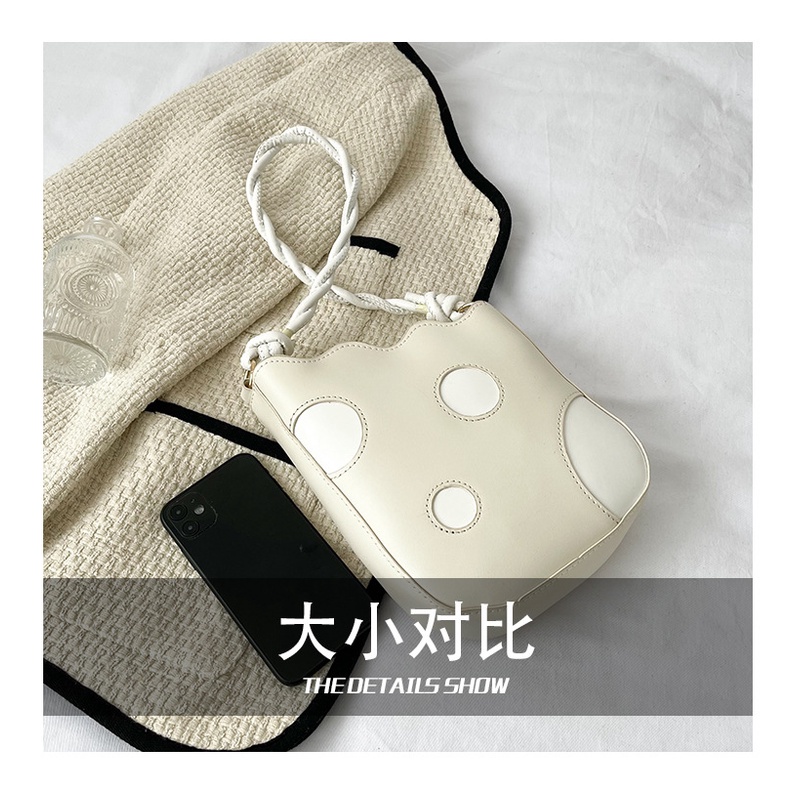 Túi Đeo JASMIN NOIR Vai Da PU Phối Màu Tương Phản Cá Tính Cho Nữ