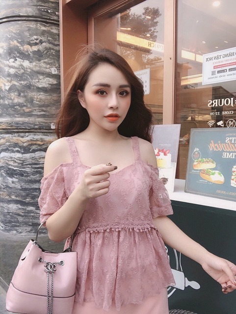 [GIÁ HUỶ DIỆT] Áo trễ vai ren cao cấp